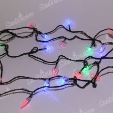 Гирлянда Нить/Сердечко RGB цвет 4м