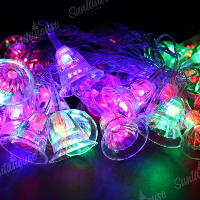 Гирлянда Нить/Колокольчик RGB цвет 4м