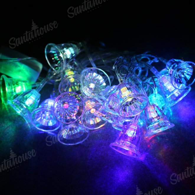 Гирлянда Нить/Колокольчик RGB цвет 4м